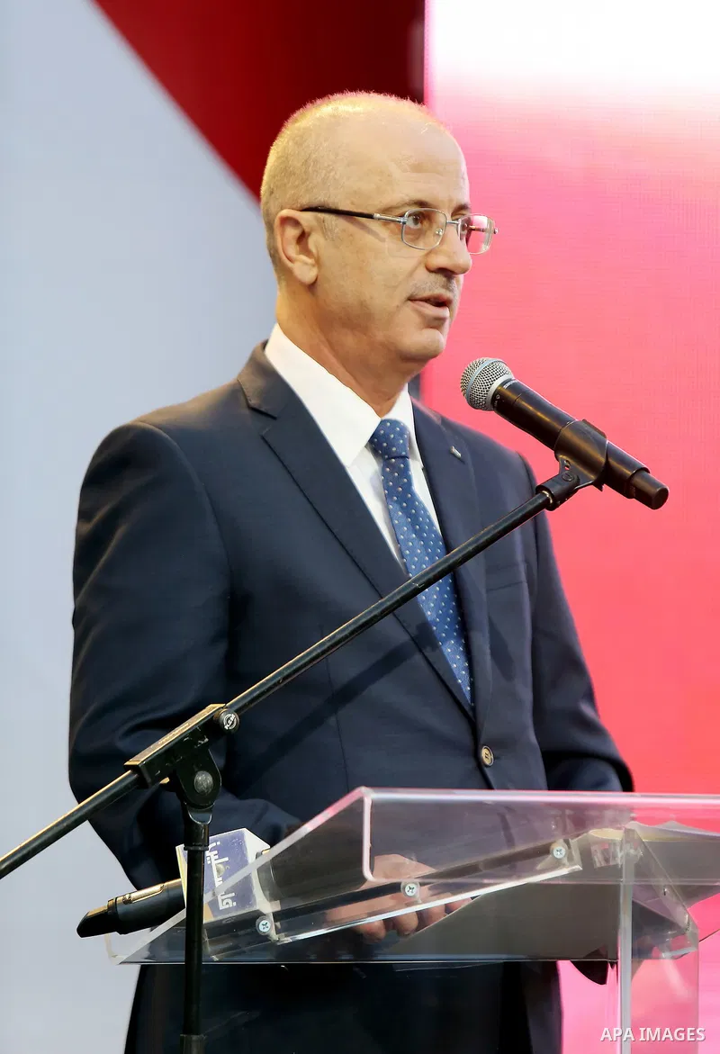 Palestinian Prime Minister Rami Hamdallah attends the ceremony of Egyptian national day, the anniversary of the July revolution in the West Bank city of Ramallah on July 31, 2018. Photo by Prime Minister Office