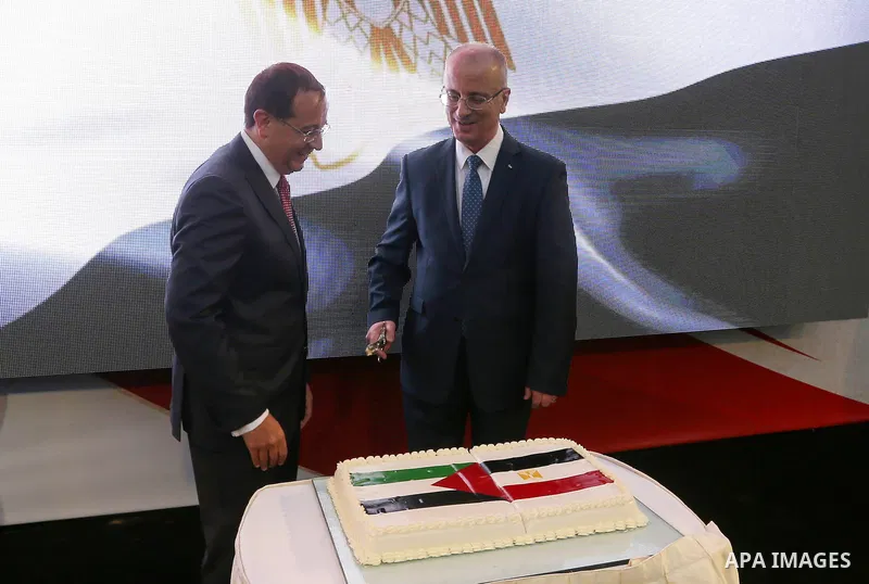 Palestinian Prime Minister Rami Hamdallah attends the ceremony of Egyptian national day, the anniversary of the July revolution in the West Bank city of Ramallah on July 31, 2018. Photo by Prime Minister Office