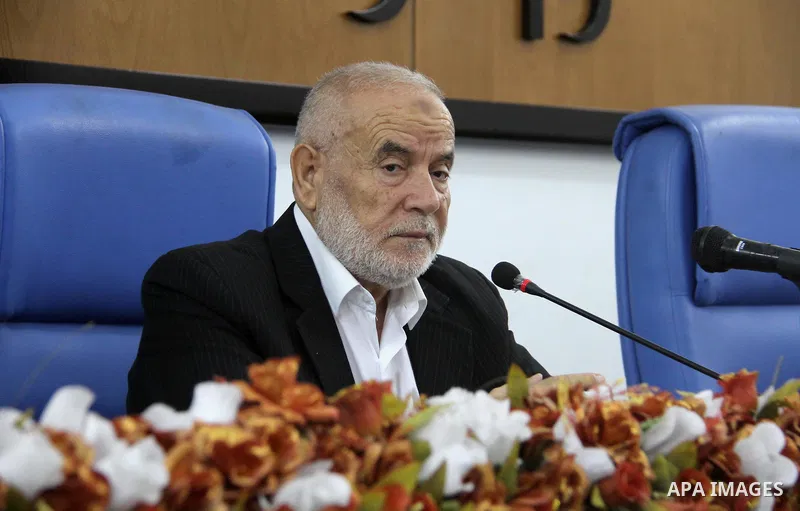 Deputy of the Legislative Council, Ahmed Bahar speaks during a meeting at the legislative council, in Gaza city on Aug. 01, 2018. Photo by Mahmoud Ajour