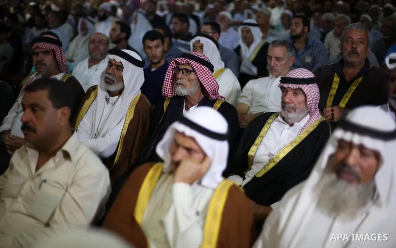 Palestinians attend the national conference, on the occasion of the 25th anniversary of the Oslo accords, in Gaza city on September 13, 2018. The Oslo Accords are a set of agreements between the Government of Israel and...