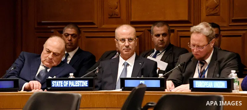 Palestinian Prime Minister Rami Hamdallah attends a meeting of the coordinating committee of assistance to donor countries at the United Nations Headquarters in New York, on September 27, 2018. Photo by Prime Minister Of...