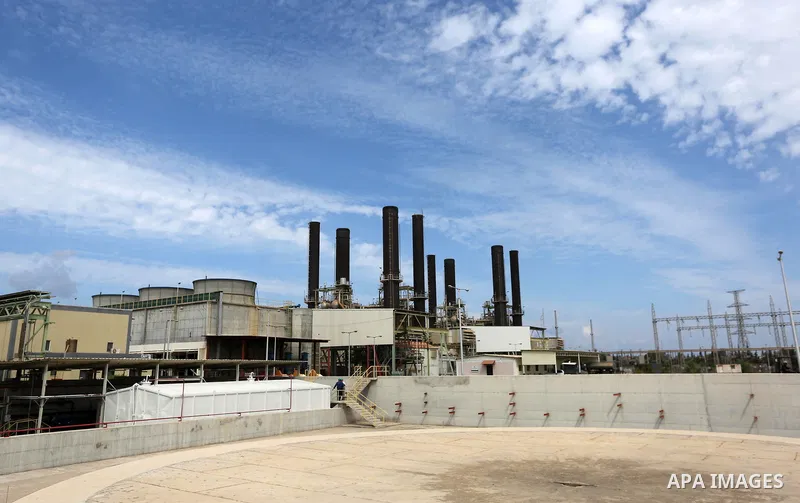 A general view of Gaza's power plant in Nuseirat, in the central of Gaza Strip on October 9, 2018. Trucks carrying Qatari-bought fuel entered the Gaza Strip on October 9 to help power the Palestinian enclave's only power...