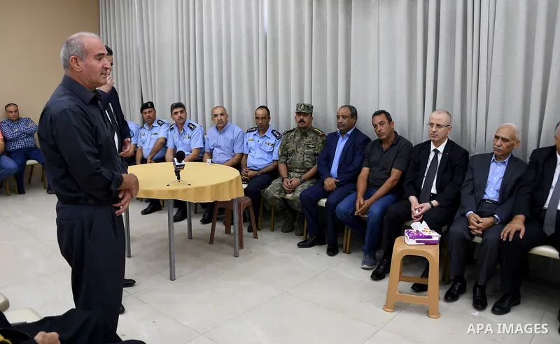 Palestinian Prime Minister Rami Hamdallah offered his condolences to Aisha al-Rabi, family, in the West Bank village of Becya, near The West Bank City of Salfit, on October 14 2018. Photo by Prime Minister Office