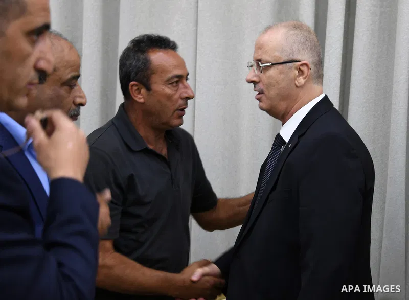Palestinian Prime Minister Rami Hamdallah offered his condolences to Aisha al-Rabi, family, in the West Bank village of Becya, near The West Bank City of Salfit, on October 14 2018. Photo by Prime Minister Office