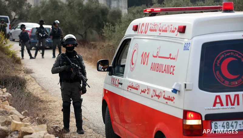 Israeli soldiers take position during clashes with Palestinian order to shut down a Palestinian school in the West Bank city of Nablus, on October 15, 2018. Photo by Shadi Jarar'ah