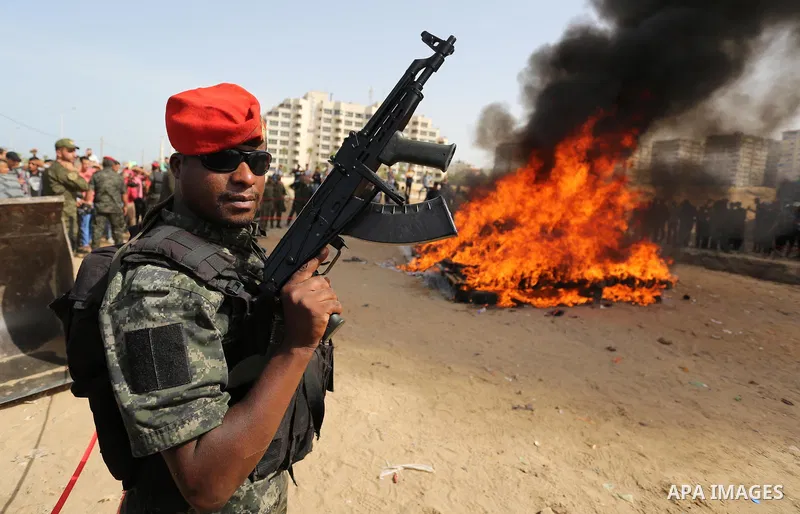Members of Palestinian anti-drug police burn drugs during the annual conference for the destruction of narcotics, in Gaza City on October 22, 2018. Photo by Ashraf Amra