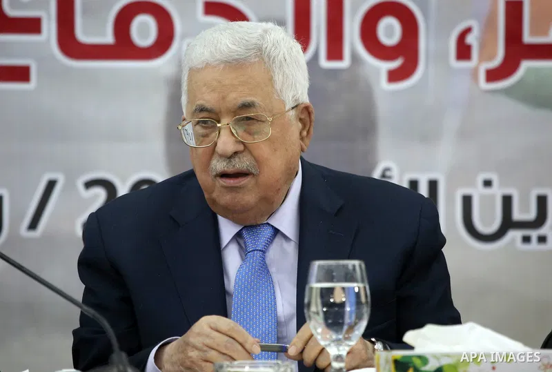 Palestinian President Mahmoud Abbas attends the meeting of the Central Council of the Palestinian Liberation Organization (PLO) in the West Bank city of Ramallah, on October 28, 2018. Photo by Shadi Hatem