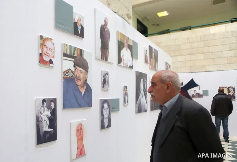 Palestinians attend an exhibition of life of Palestinians who were displaced in 1948 at an-Najah University in the West Bank city of Nablus on November 25, 2018. Photo by Shadi Hatem
