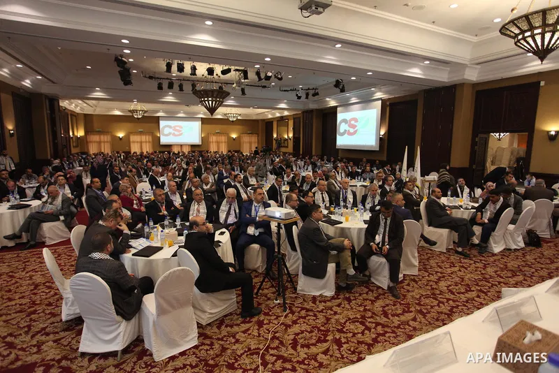 Palestinians attend the 6th Conference of Surgery in Palestine, in Gaza city, on November 29, 2018. Photo by Mahmoud Ajjour