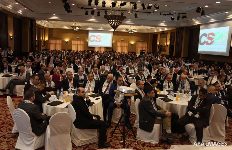 Palestinians attend the 6th Conference of Surgery in Palestine, in Gaza city, on November 29, 2018. Photo by Mahmoud Ajjour