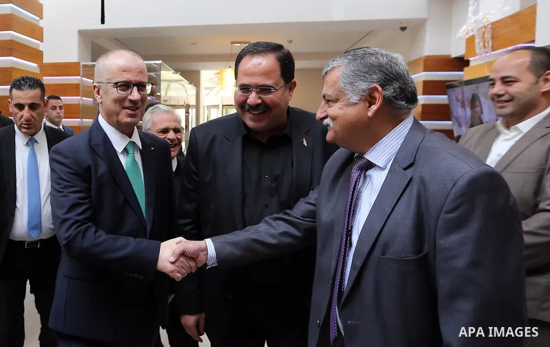 Palestinian Prime Minister Rami Hamdallah attends the launch event on Information Technology and Communications Twelfth ceremony, in the West Bank city of Ramallah, on November 29, 2018. Photo by Prime Minister Office