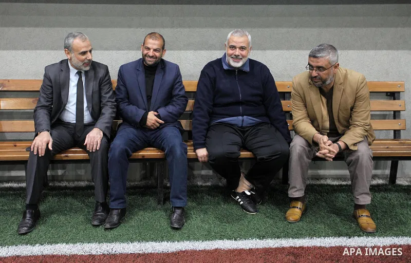 Chairman of the political bureau of the Hamas Palestinian Islamist movement, Ismail Haniyeh opens playground named "Emad al-Alami" the late Hamas senior leader in Gaza City on December 4, 2018. Photo by Mahmoud Ajjour