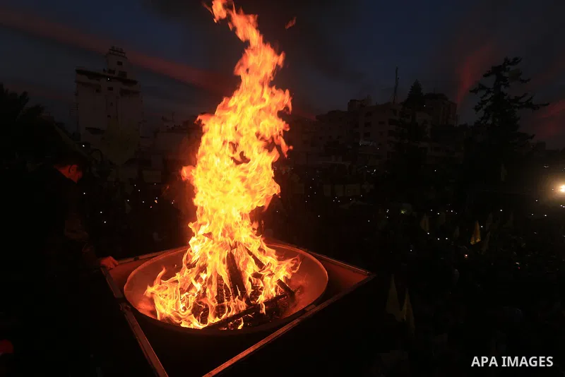 Palestinian supporters of the Fatah movement take part during a rally marking the fifty-four anniversary of the creation of the political party, in Gaza city on December 31, 2018. Photo by Mahmoud Khattab