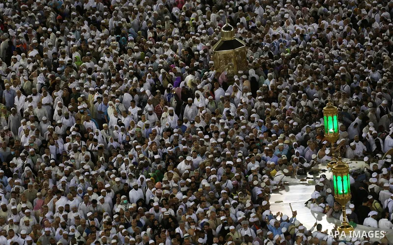Muslim pilgrims pray around the holy Kaaba at the Grand Mosque, during the annual hajj pilgrimage in Mecca July 27, 2019. According to the Muslims holy book the Koran, the Kaaba was built by Abraham and his son Ismael, a...