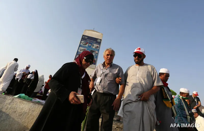 Muslim Pilgrims visit the mount of Arafat outside Mecca, days before the Arafa day, during the annual hajj pilgrimage in Mecca July 28, 2019. According to the Muslims holy book the Koran, the Kaaba was built by Abraham a...