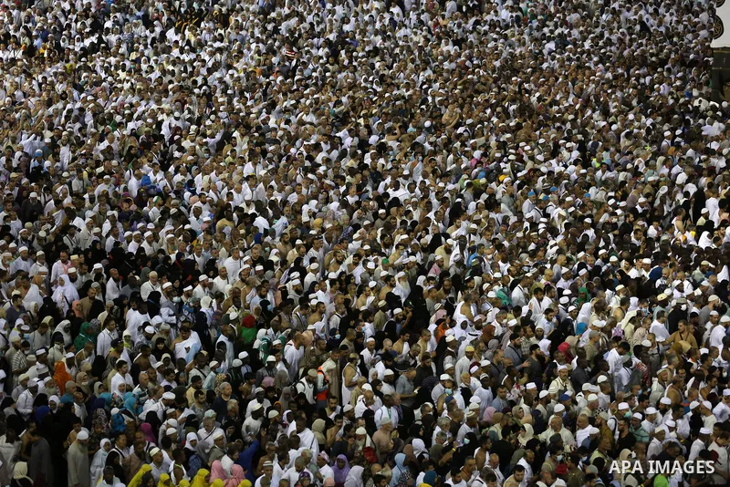 A Muslim pilgrim prays at Mount Al-Noor during the annual haj pilgrimage in Mecca, on August 6, 2019. Mount Al-Noor houses Ghar-E-Hira or Hira cave, where Prophet Mohammad is said to have spent a great deal of time in th...