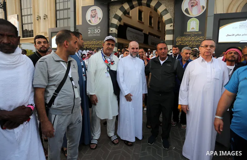 Advisor to the President for Religious Affairs, Chief Justice Dr. Mahmoud Al-Habbash arrives Mecca to attend the annual pilgrimage in Mecca, Saudi Arabia, August 8, 2019. The Hajj (pilgrimage) is an annual Islamic pilgri...