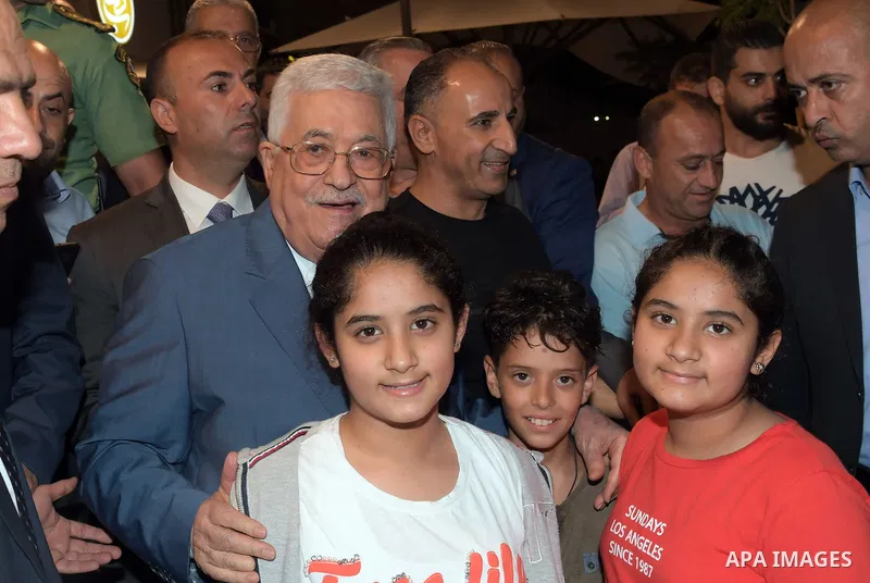Palestinian President Mahmoud Abbas in inspection tour, in the West Bank city of Ramallah, August 08, 2019. Photo by Thaer Ganaim