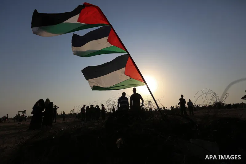 Palestinian protesters clash with Israeli troops following the tents protest where Palestinians demand the right to return to their homeland at the Israel-Gaza border, in Khan Younis in the southern Gaza Strip, Spetember...