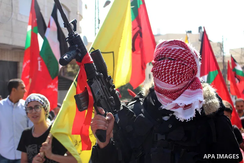 Relatives of Palestinian Naseem Al-Roumi, 14, was shot dead by Israeli forces for allegedly attempting to carry out a stabbing attack on August and Israeli army kept his body withheld since that, mourn during his funeral...