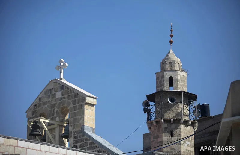 The bells of churches and mosques are tang against the 102st anniversary of Britain's Balfour Declaration in Gaza city on October 31, 2019. The 1917 Balfour Declaration is a formal statement of policy by the British gove...