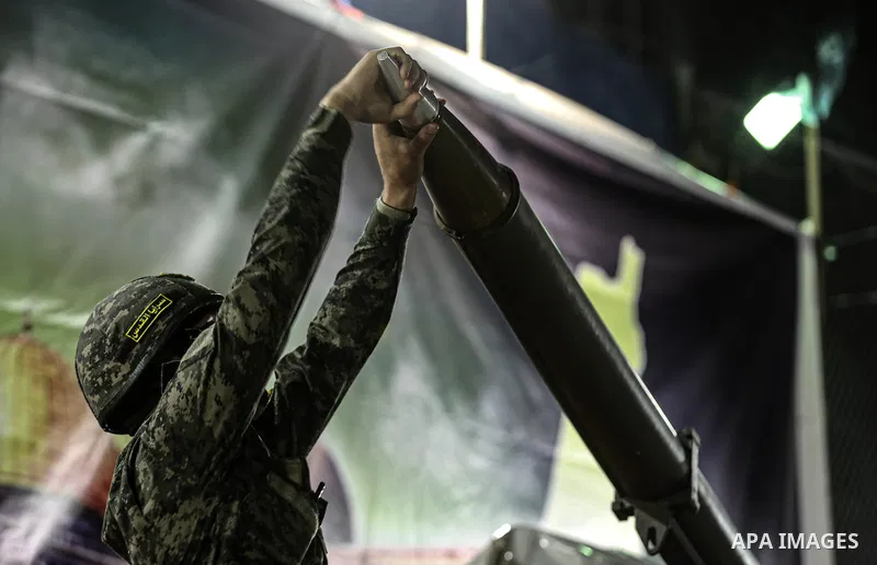 Palestinian supporters of the Islamic Jihad movment attend a festival to honor martyrs in the northern Gaza Strip, on December 14 2019. Photo by Ashraf Amra