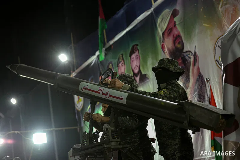Palestinian supporters of the Islamic Jihad movment attend a festival to honor martyrs in the northern Gaza Strip, on December 14 2019. Photo by Ashraf Amra