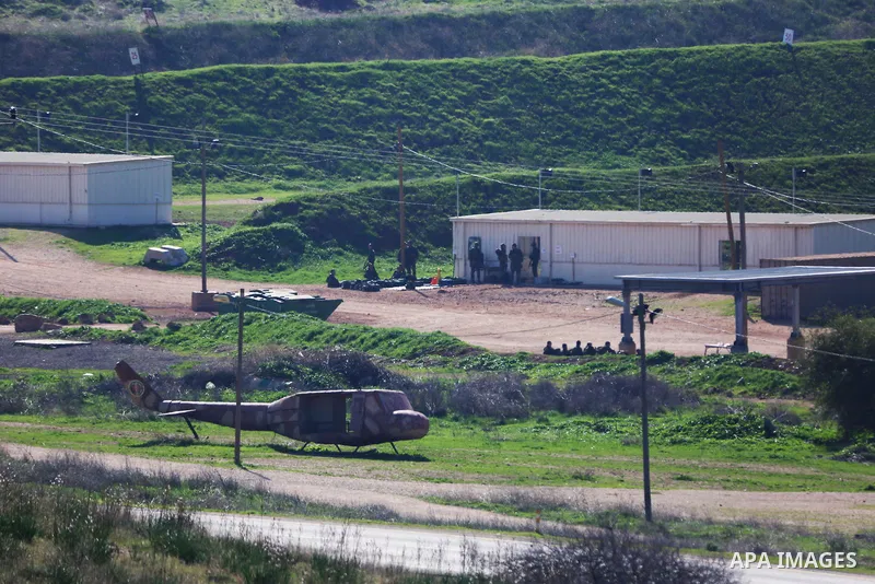 Israeli soldiers take part in military exercises at the Hamdat camp, near village of Khirbet Makhoul, in the northern Jordan Valley, Tubas, on February 17, 2020. The village of Khirbet Makhoul is a closed military zone "...