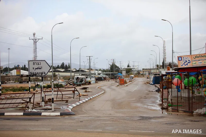 A general view show Al-Jalama checkpoint closed as a preventive measure amid fears of the spread of the novel coronavirus, in the West Bank city of Jenin, on March 14, 2020. Photo by Oday Daibes