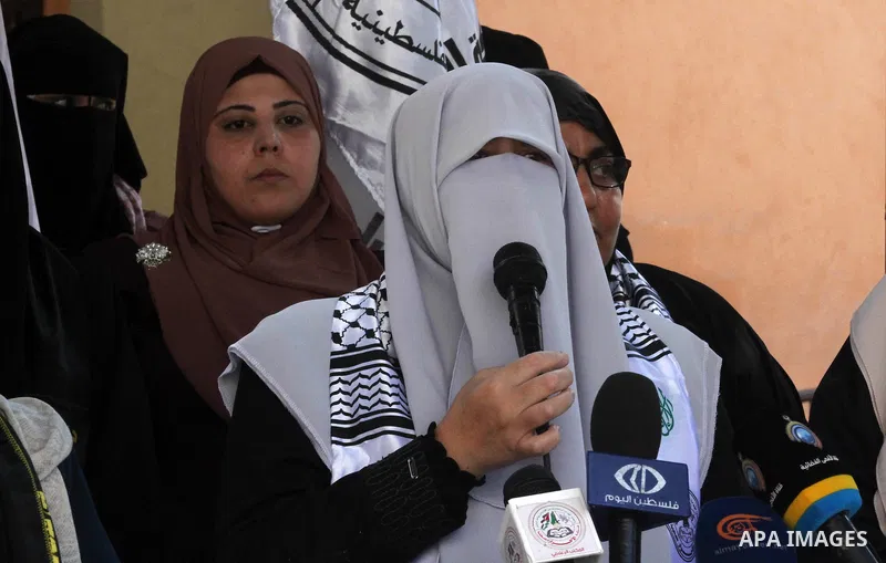 Palestinian supporters of Al-Ahrar movement, take part in a protest against Israel's plan to annex parts of the occupied territory and against US President Donald Trump's Century Deal "expected peace plan", in Gaza city,...