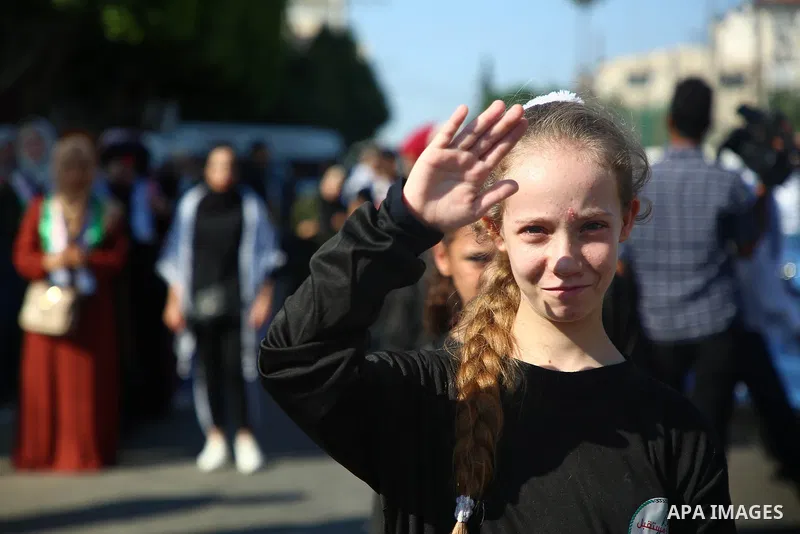 Palestinian supporters of the Fatah movement take part in a demonstration against Israel's West Bank annexation plans, in Gaza City on July 1, 2020. Israel's Prime Minister Benjamin Netanyahu, emboldened by the US Mideas...