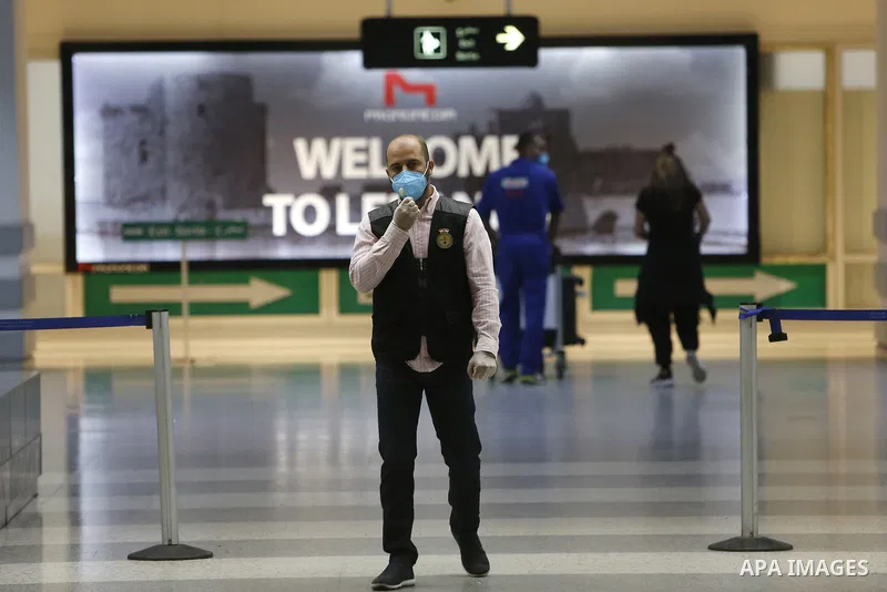 Lebanese travelers arrive at Beirut international airport after its re-opening in Beirut, Lebanon, 01 July 2020. Beirut's airport is partially reopening after a three-month shutdown and Lebanon's cash-strapped government...