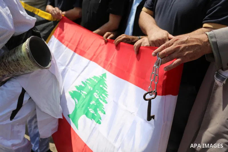 Palestinian youths take part in the open day on the International Youth Day, in front of the High Commissioner for Human Rights office, in Gaza on August 12, 2020. Photo by Ashraf Amra
