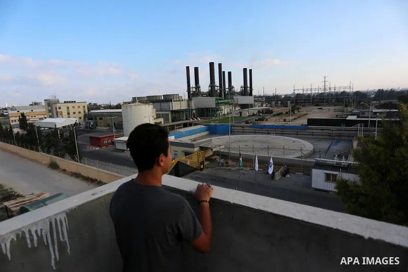 A general view of Gaza's power plant in Nuseirat, in the central of Gaza Strip on August 18, 2020. Fuel shortages in the besieged Gaza Strip are forcing the enclave’s only electricity plant to shut down morning, the Pale...