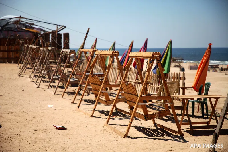 The close of the public places against the spread of the coronavirus Covid-19, walk during lockdown in Gaza City on August 27, 2020 amid increasing cases of infection in the Palestinian enclave. The new cases, outside Ga...