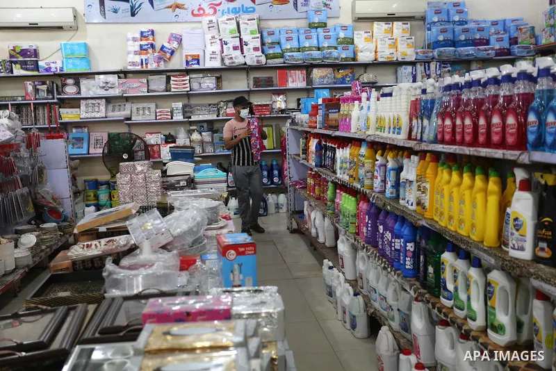 Palestinians wear protective face masks, as they shop during a lockdown following the outbreak of the coronavirus disease (COVID-19), at a market, in Dair Al Balah in the central of Gaza Strip, on September 6, 2020. Phot...
