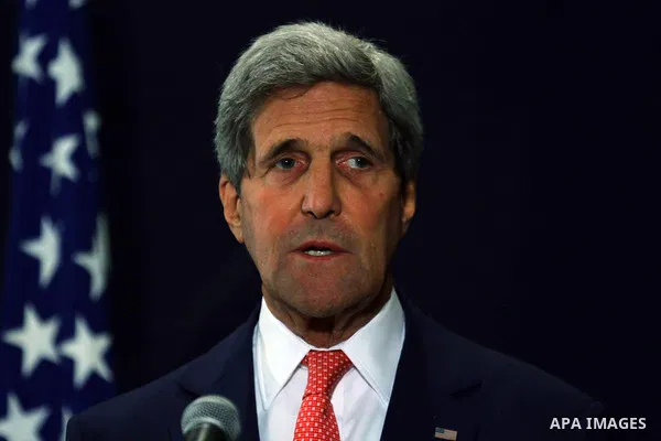 U.S. Secretary of State John Kerry speaks during a joint news conference with Egypt's foreign minister in Cairo September 13, 2014. Kerry is in Cairo as part of a regional tour to build support for President Barack Obama...
