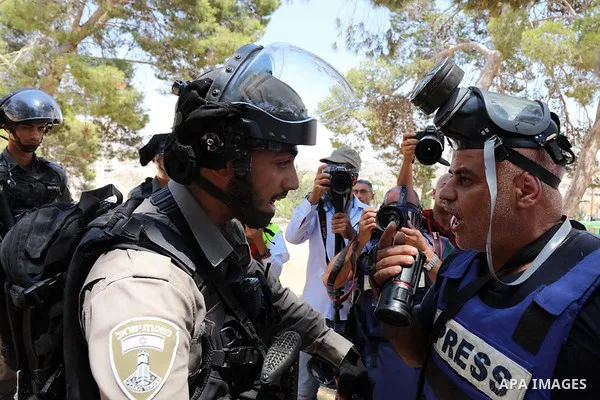 Palestinian protesters demonstrate against the Israeli demolitions of Palestinian homes in the village of Sur Baher, which lies on both sides of the Israeli separation barrier in East Jerusalem, 02 August 2019. Israeli a...