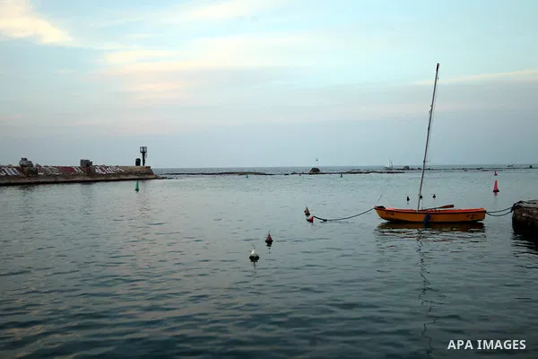 A picture taken on January 15, 2014 shows the boats at the Jaffa seaport. Photo by Saeed Qaq