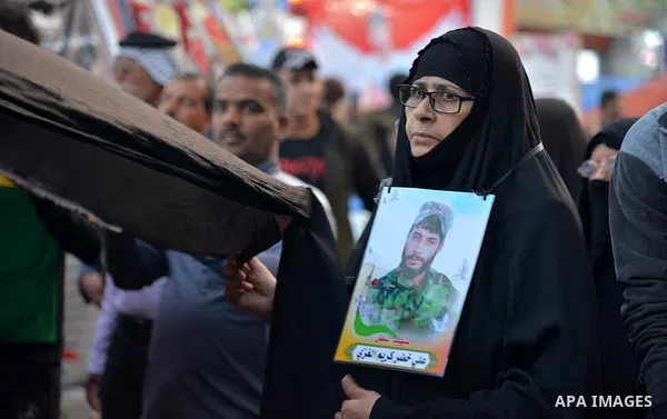 Iraqi protesters take part in an anti-government demonstration in Iraq's southern city of Nasiriyah in Dhi Qar province, on February 28, 2020. Photo by Wadaa al-Aumry
