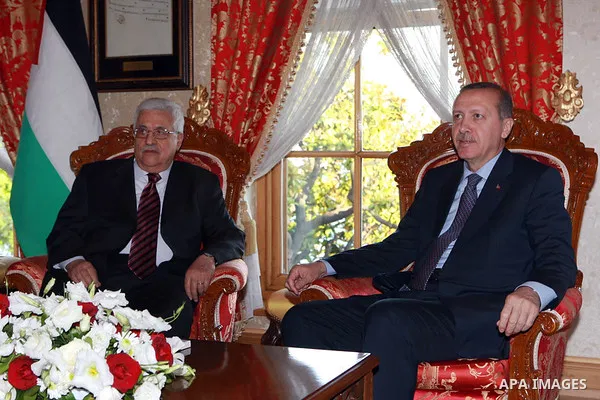 Palestinian President Mahmoud Abbas (Abu Mazen) meets with Turkish Prime Minister Erdogan on June 04, 2012. Photo by Thaer Ganaim