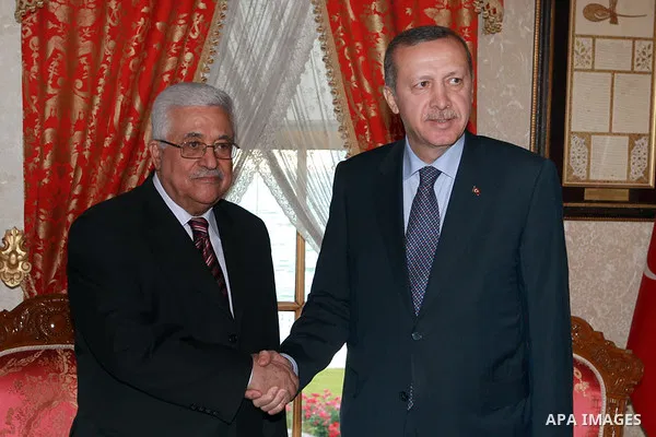 Palestinian President Mahmoud Abbas (Abu Mazen) meets with Turkish Prime Minister Erdogan on June 04, 2012. Photo by Thaer Ganaim