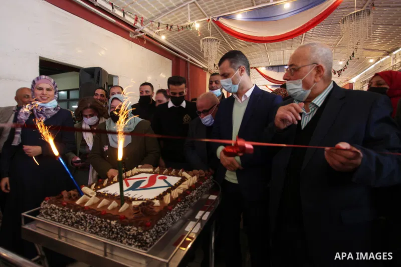 Palestinians attend an exhibition entitled "Palestinian mirrors" in Gaza City, on March 10, 2021. Palestinian handicrafts are handicrafts produced by Palestinian people. A wide variety of handicrafts, many of which have...