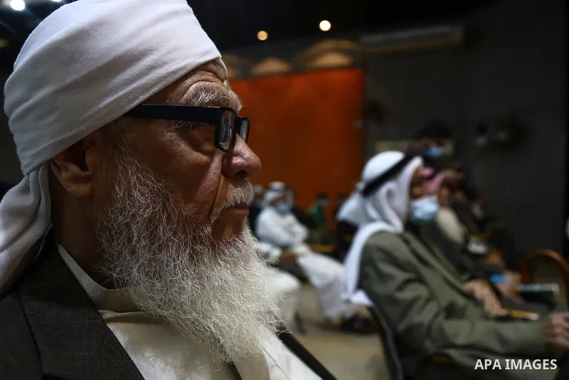 Palestinian Zakat Institution‏, the Palestine Scholars Association and the Gaza Municipality attend the activities of the fifth Palestinian Zakat Day in Gaza Cityon April 27, 2021. Zakat on wealth or Zakah is a form of a...