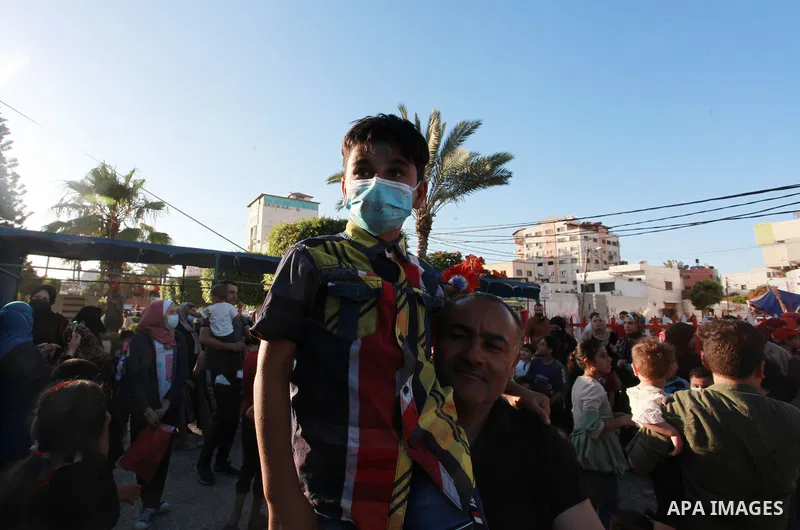 Palestinian children attend recreational day in Gaza city on June 7, 2021. As Gaza tries to recover from the deadly 11-day Israeli attack, mothers and mental health workers have raised concerns that the psychological eff...