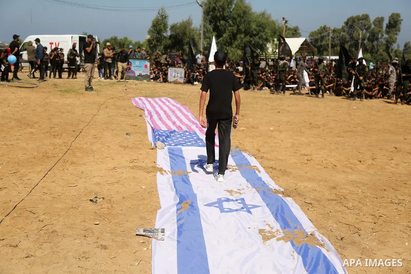 Young Palestinians take part in a graduation ceremony at a military summer camp organised by the Islamic Jihad Movement, in Gaza City June 30, 2021. Photo by Dawoud Abu alkas