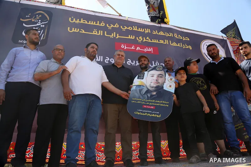 Young Palestinians take part in a graduation ceremony at a military summer camp organised by the Islamic Jihad Movement, in Gaza City June 30, 2021. Photo by Dawoud Abu alkas