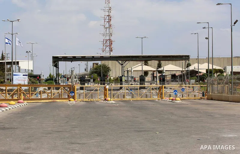 A picture shows the Al-Jalama checkpoint, located north of the West Bank town of Jenin, on September 6, 2021, after the Israeli army closed the checkpoint following the break out of six Palestinians broke out of an Israe...