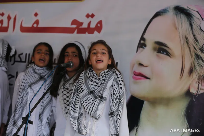 Palestinians attend an exhibition on the National Day of Palestinian Heritage, at Al Qarara Cultural Museum, in Khan Younis in the southern of Gaza strip, on October 9, 2021. Palestinians enjoy a rich cultural heritage....