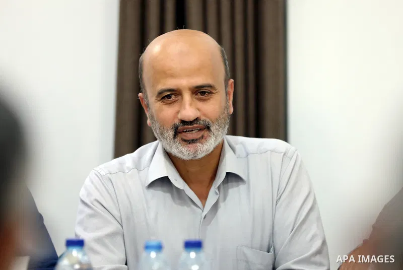 Palestinians of the Ministry of Economy meet with Palestinian factions in Gaza City on November 6, 2021. Photo by APA